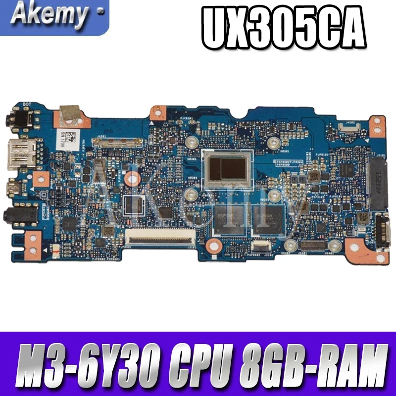 

New Akemy UX305CA mainboard REV 2.0 For Asus UX305C UX305CA U305C Zenbook motherboard 100% Tested OK M3-6Y30 CPU 8GB-RAM