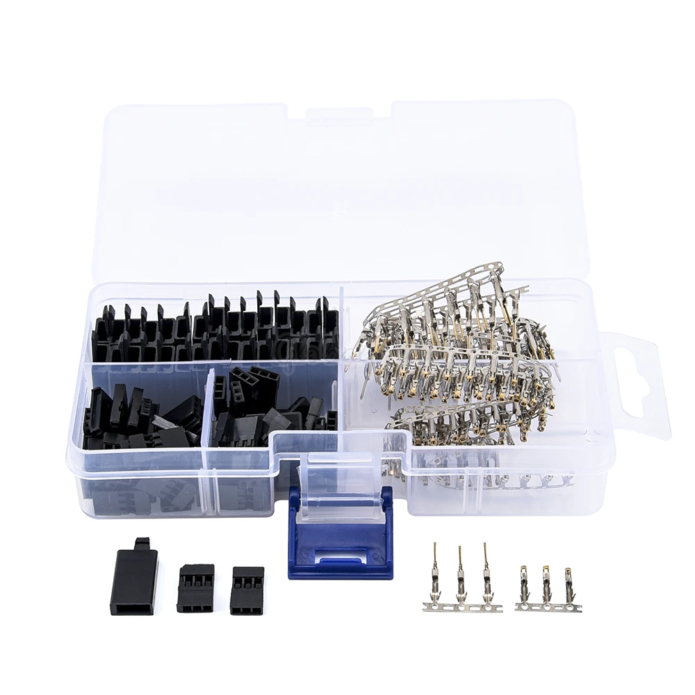 30 Sets Servo Plug Male Female Connector Crimp Pin Kit with Lock