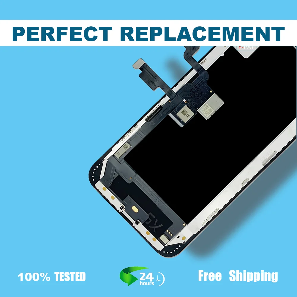 GX OLED For iPhone X XS XsMax 11Pro LCD Display Touch Screen Digitizer Assembly Tested No Dead Pixel Replacement LCDs True tone