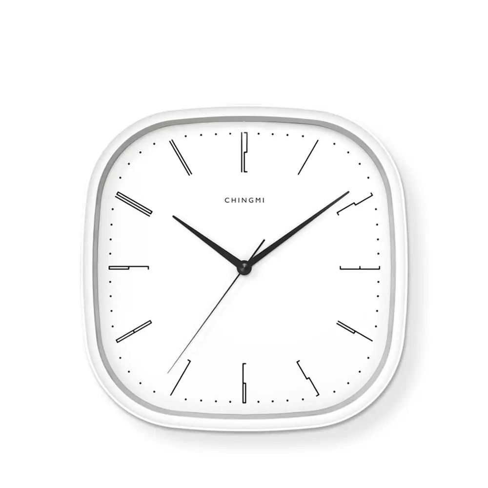 Xiaomi Mijia Chingmi настенные часы ультра-тихий ультра-Точный хороший дизайн три года батареи для свободного срока службы QM-GZ001 - Цвет: White