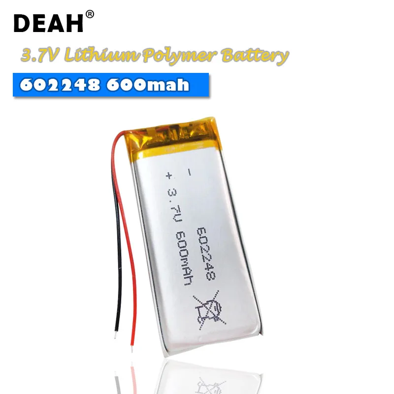 1/2/3 шт. 3 7 V Lipo cells 602248 600mah литиевая полимерная аккумуляторная батарея для MP3 MP4 Bluetooth