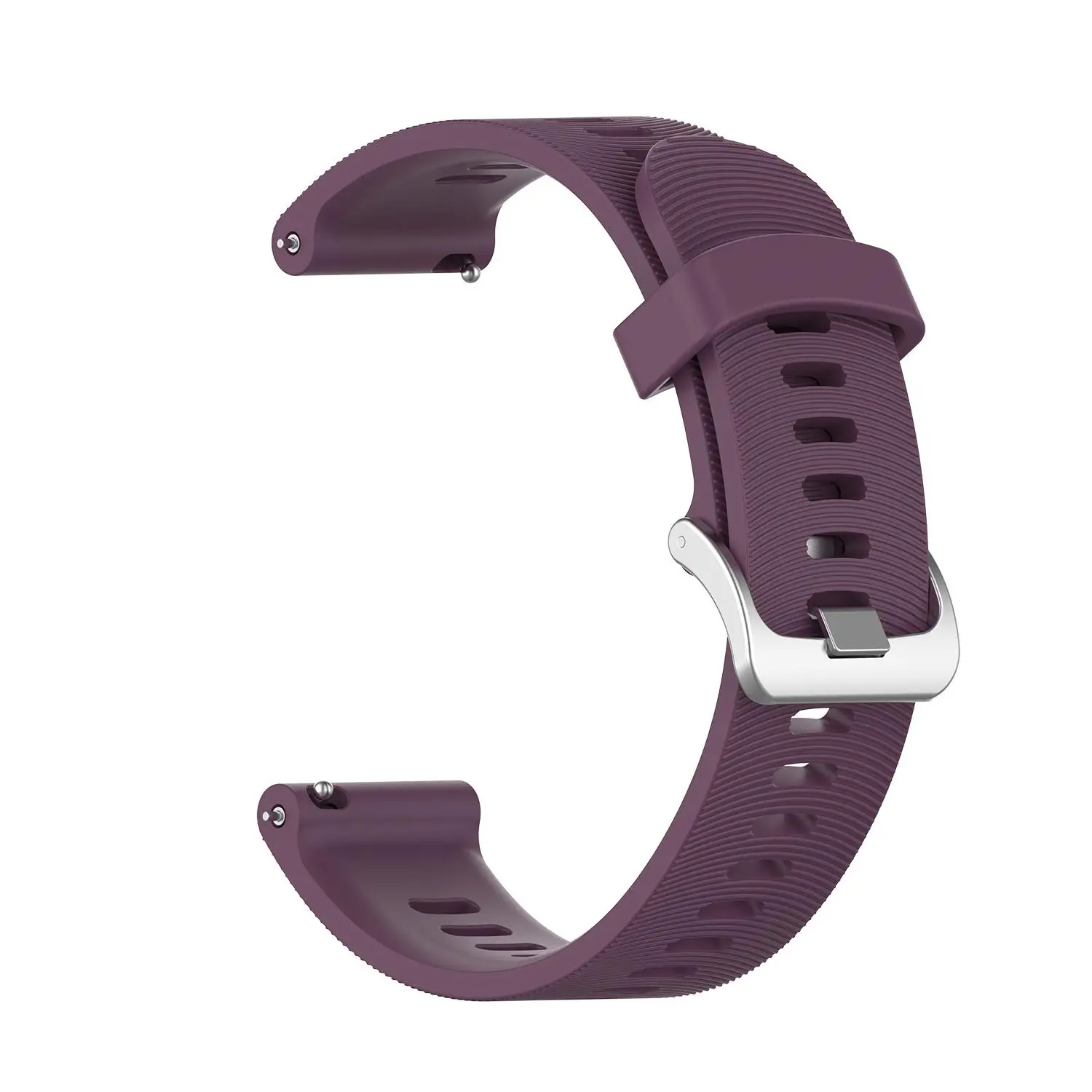 20 мм спортивный силиконовый ремешок для часов для Garmin Forerunner 245 245M 645 Vivoactive 3 умный браслет часы полоса красочный браслет - Цвет: 08 dark purple