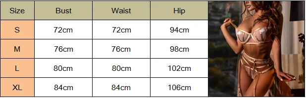 Sexy Lingerie Womens Erotic Lingerie Mesh Sheer Lace Up 3PCS Set Open Bust Push Up Bra G-string Skirt Garter Belt Suit Lengerie