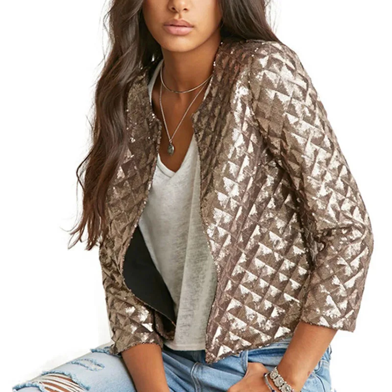 

Coat Women's Solid Color Long Sleeve Cardigan Women Coat 2020 New Spring and Autumn Short Slim Women's Coat NUW921