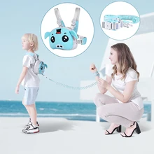 Обновленная детская веревка, защищающая от потери, с детским чехлом, с ремнем безопасности, детский ремень для прогулок на открытом воздухе, удобный для детей, на запястье