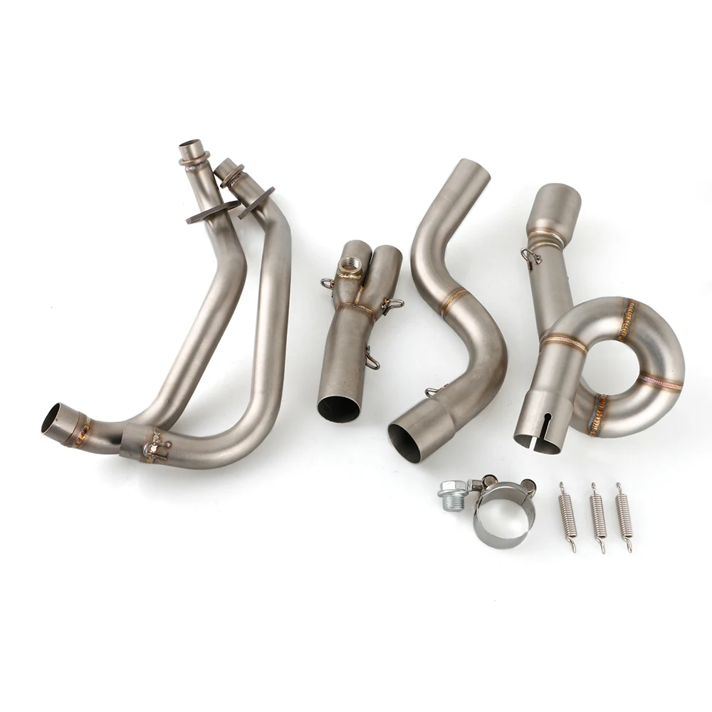 Full Exhaust System Полная выхлопная система для Кавасаки Z300 Z250 Соединительная труба глушителя Соединительная средняя труба Слип-он ниндзя 300 250 250R 2013 - Цвет: Full Exhaust System