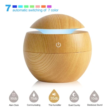 

130ML USB Air Humidifier Aromatherapy Diffuser 5V 3W Home Silent Aromatherapy Machine Humidifier With Colorful Light