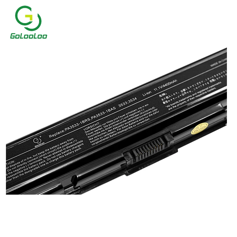 Gololoo 6 ячеек Аккумулятор для ноутбука Toshiba Satellite L450D L500 L500D L505 L505D L550 L550D L555 L555D M200 M205