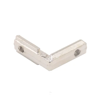 

Hotsale T slot L type 90 Degree 2020 aluminum connector bracket fastener EU standard 20/30/40/45 series aluminum profile parts