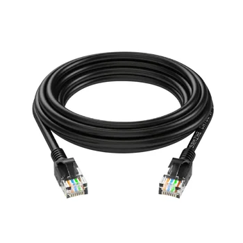 

Durable Black CAT5 RJ45 Ethernet LAN Network Patch Lead Cable Flexible Anti-interference Extension Cord For PC Router