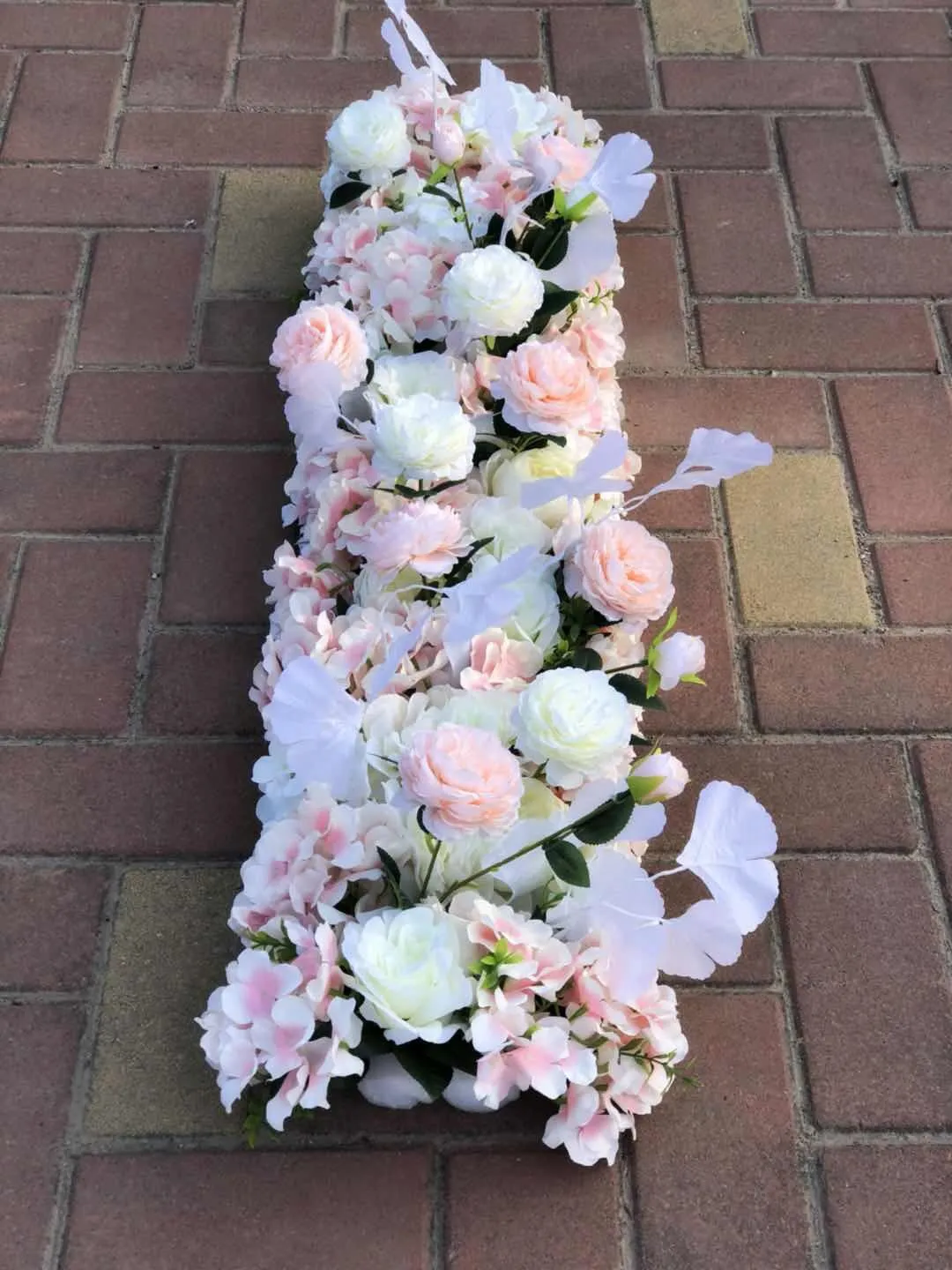 C 1m pink 1 м/2 м роскошный искусственный ряд цветов расположение декора для вечерние свадебные арки фон Дорога цитируется цветок Роза Пион Гортензия микс - Цвет: C 1m pink