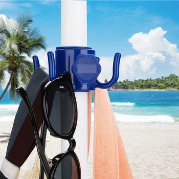 

Heavy Duty Beach Umbrella Sand 3 Spin Storage Holder Plastic Windproof Stand Garden Patio With Hanging Hook Multipurpose