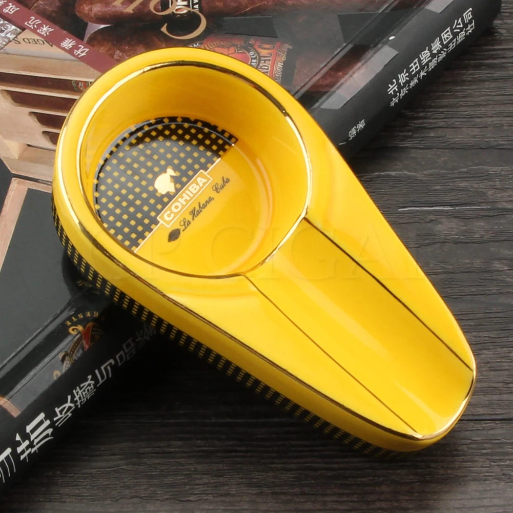 COHIBA Карманный пепельница мини керамические пепельницы для сигар Портативный
