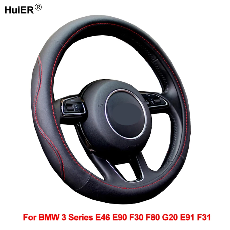 8 Colori Copertura Del Volante Dell'Automobile Dell'Involucro Fonda Volante Per Bmw 3 Serie E46 E90 F30 F80 G20 E91 F31 Volant Auto Accessori Auto