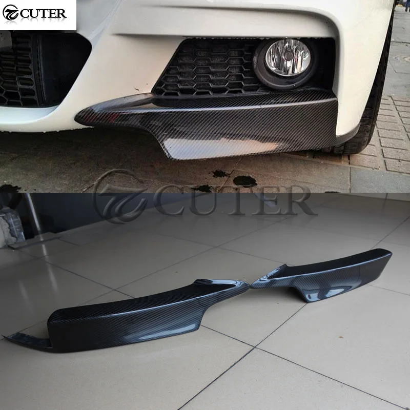 

F30 Mp Style Carbon Fiber Auto Car Front Bumper Aprons Side Splitter for Bmw F30 3 Series 320i 330i M-tech Bumper Moulding Trims