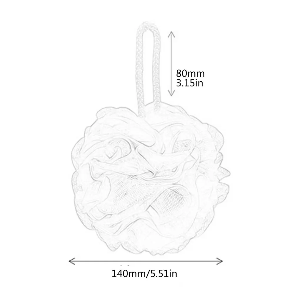Полиэстеровый хлопковый шнурок для легкой сушки большой цветок для ванны большой шарик для ванны обычный шарик для ванны цветок сетка