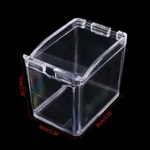 Практичная акриловая прозрачная коробка для приправ контейнер для специй кувшин кухонный диспенсер для приправ с ложкой 72XF