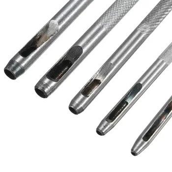 

Leathercraft Leather Punch DIY Repair Tools 5pcs Belt Strap Hammer Steel