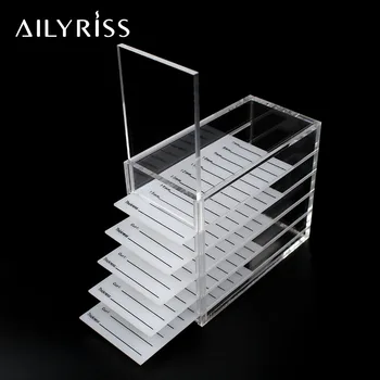 

5 Layers Transparent Eyelash Extension Storage Box for Individual Volume Eyelash Extension Grafting Makeup Display Container