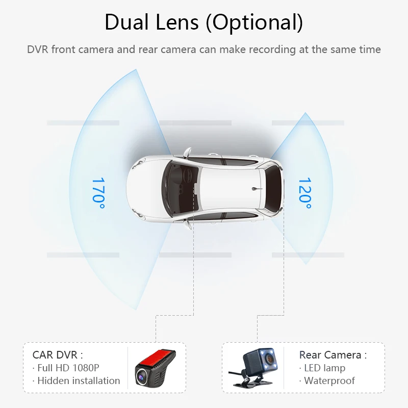 Автомобильный видеорегистратор Мини Wifi Автомобильная камера Full HD 1080P Dash Cam видеорегистратор Автомобильный видеорегистратор видеокамера двойной объектив dvr ночная версия