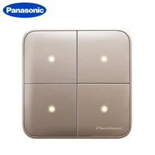 Best Offers Panasonic Golden Home Light Wall Pressure Switch Full Reset Structure Random Click on / Off Wall Light Switch with LED Indicator Best Offers Panasonic Golden Home Light Wall Pressure Switch Full Reset Structure Random Click on / Off Wall Light Switch with LED Indicator