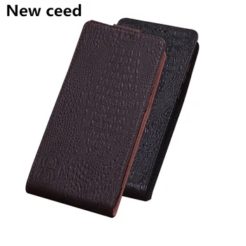

Genuine Leather Vertical Flip Cover Case For Apple iPhone 8 Plus/iPhone 8/iPhone X Vertical Flip Phone Case Up and Down Coque