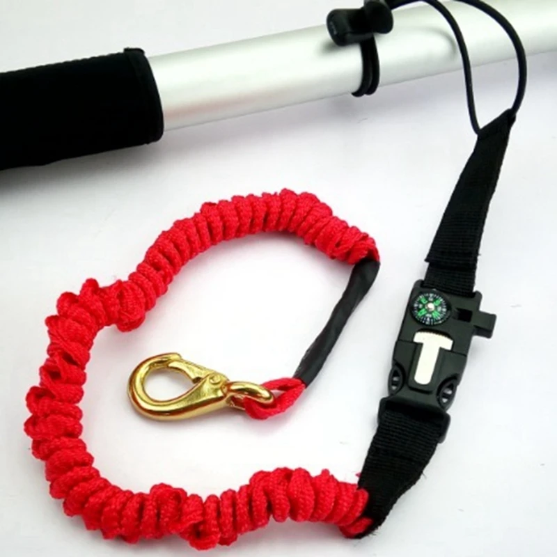 1.5M Safety Stretch Rope Leash for Canoe Paddle Rowing fishing