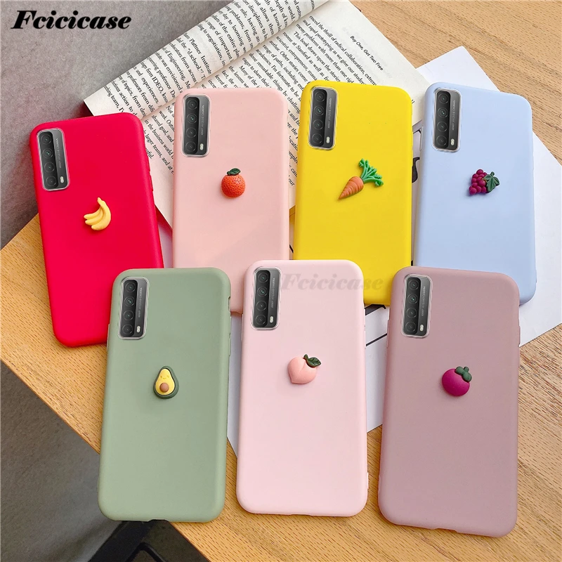 Y7a 3d Fruit Silicone Case For Huawei P Smart 2021 Cover Soft ...