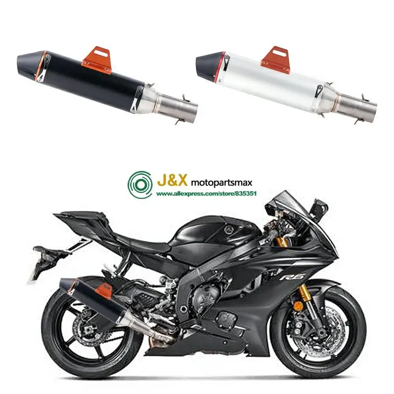 Мотоциклетная полная система глушитель Escape slip для Yamaha R6 YZF-R6 2006- средняя Соединительная труба с DB-KILLER