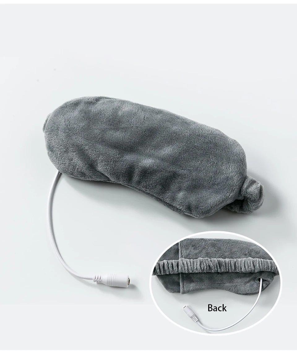 Теплая маска для глаз, USB нагрев, тепло, пар, облегчение усталости, защита глаз, негабаритная, затенение, покрытие для сна, дышащая, близорукость