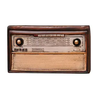 

1PC Creative Vintage Radio Model Resin Desktop Display Ornament Craft for Home Office Decoration