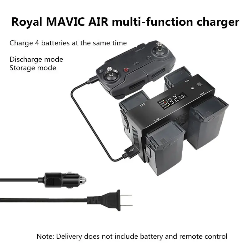 

Multi-functional Smart Charger Charging Hub Charging Station Car Charger Power Adapter for DJI Mavic Air Drone Flight Battery