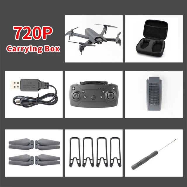 SEALANDAIR Дрон 4K 16MP пикселей FPV wifi RC Квадрокоптер в реальном времени видео оптический поток складной Дрон камера HD Квадрокоптер игрушка - Цвет: 720P Gift Box