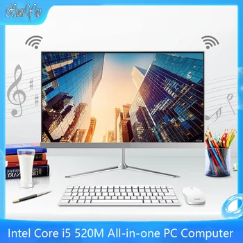 

XUANYAO Ultra Slim All-in-one PC Computer 21.5 inch Screen Desktop Computer Intel Core i5 520M Screen Office Game Keyboard Mouse