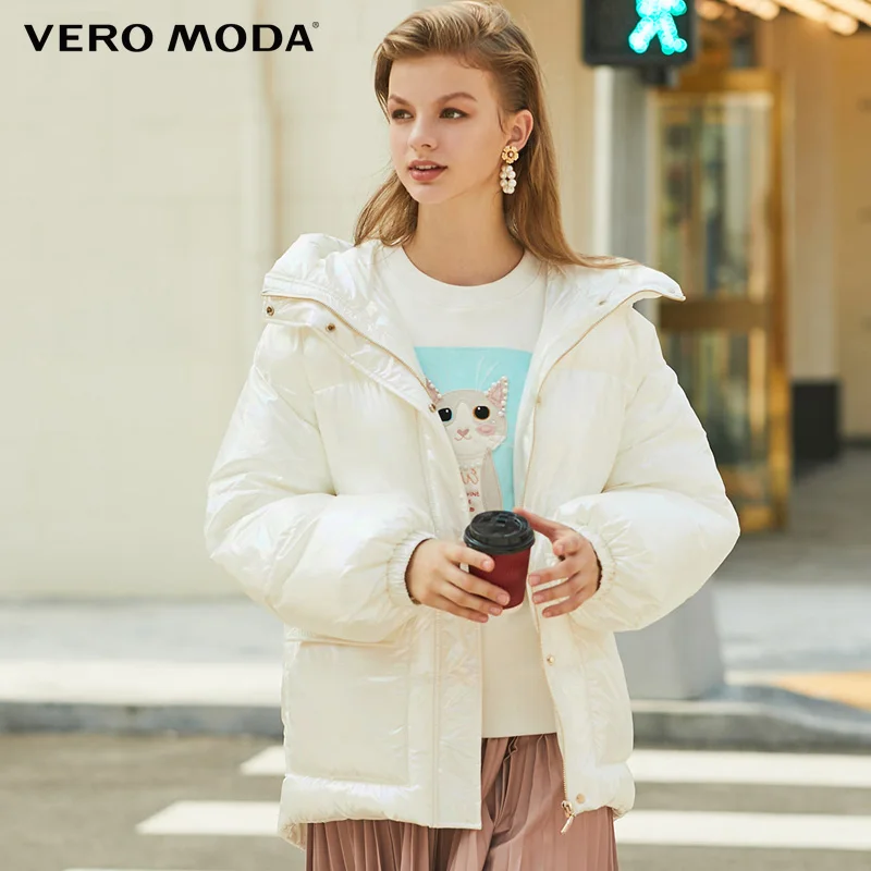 Vero Moda Женское зимнее цветное тканевое пальто с капюшоном и кулиской | 319422501