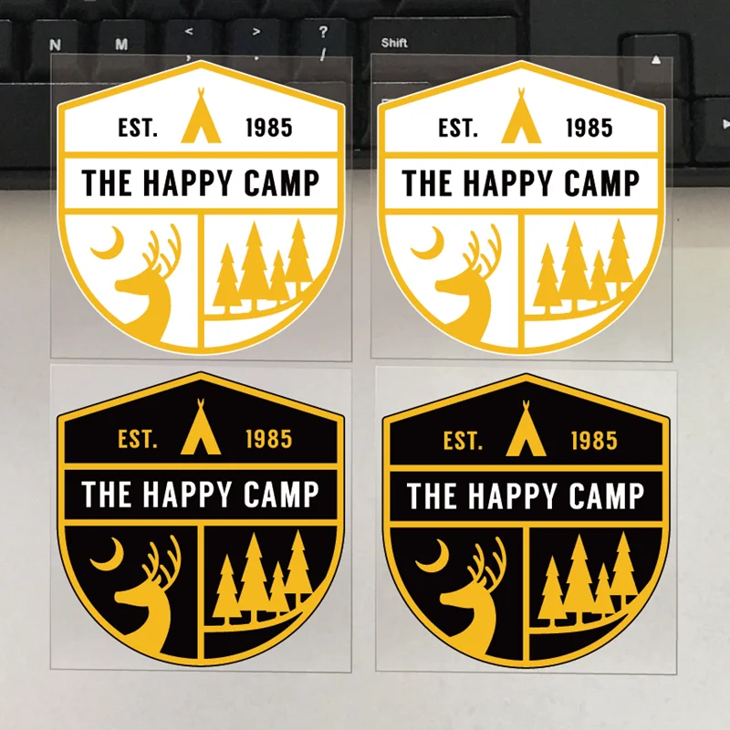 2 шт., водонепроницаемые светоотражающие наклейки на автомобиль и мотоцикл