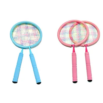 

Children Kids Badminton Tennis Double Rackets Balls Set Outdoor Sports Game Toys