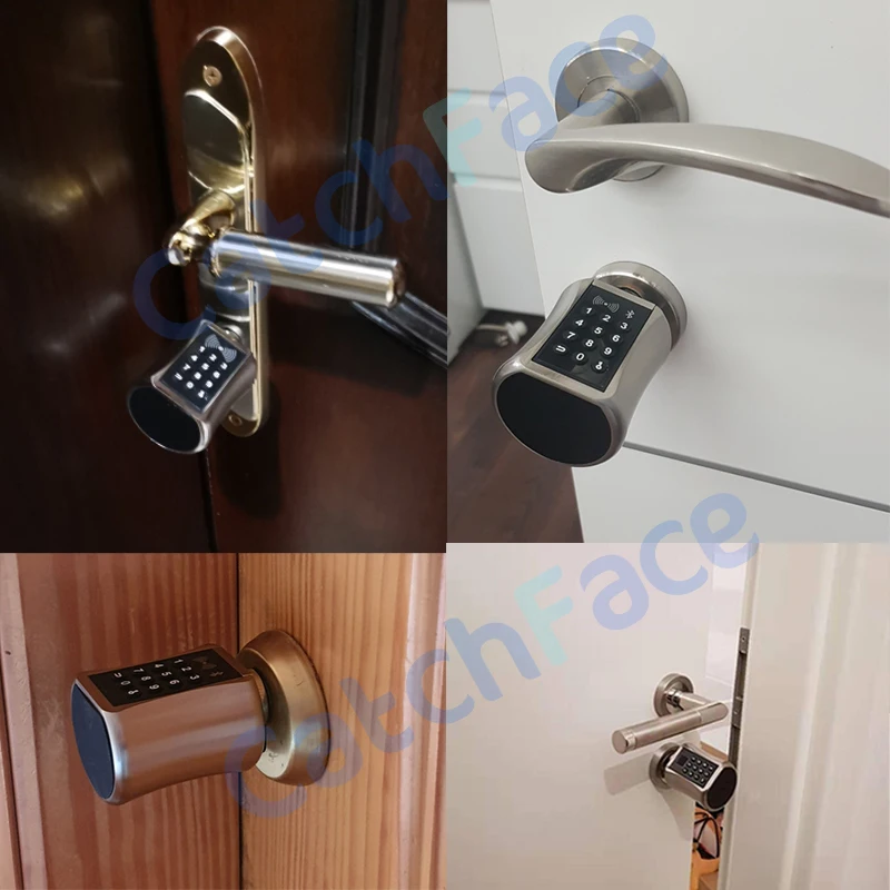  Fingerprint Smart Cylinder Lock European Style Electronic Door Lock Digital Keypad Code Keyless Loc - 4000308244897
