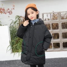 Детская куртка пуховые хлопковые куртки для девочек и мальчиков на осень и зиму детская теплая верхняя одежда с капюшоном куртка для девочек от 3 до 8 лет