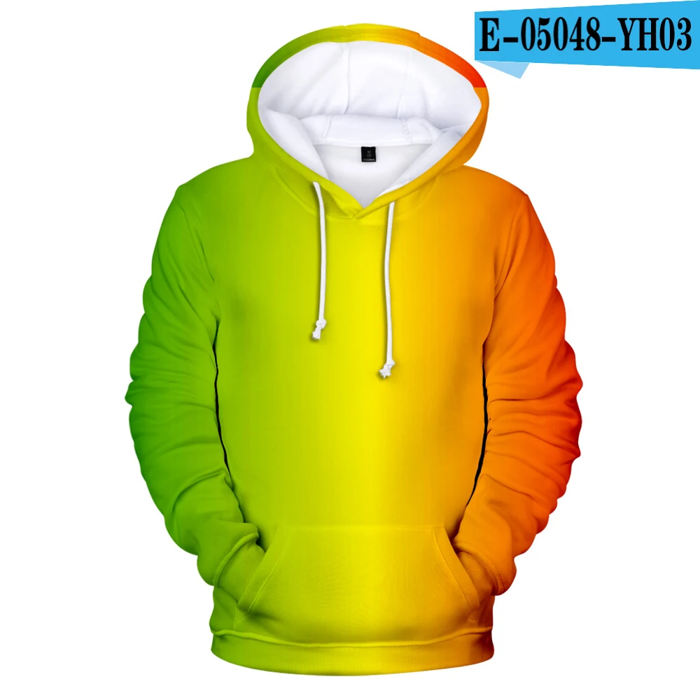 Hoody New Fashion green hoodie men's hat sweatshirt men/women custom colorful gradient hoodie men's solid color hooded sportswear - Цвет: Hoody