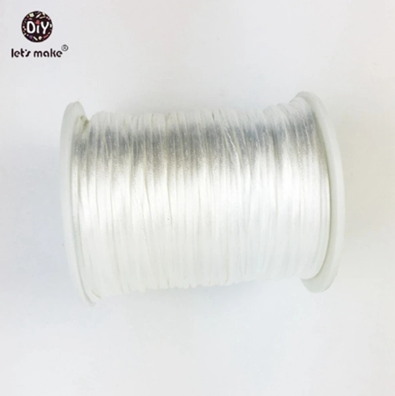 80 meters 1mm size Cord DIY String Cord Nylon Rope Accessary&Findings For Baby Silicone Teething Bead Necklace Jewelry cord 2