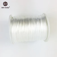 80 meters 1mm size Cord DIY String Cord Nylon Rope Accessary&Findings For Baby Silicone Teething Bead Necklace Jewelry cord 2