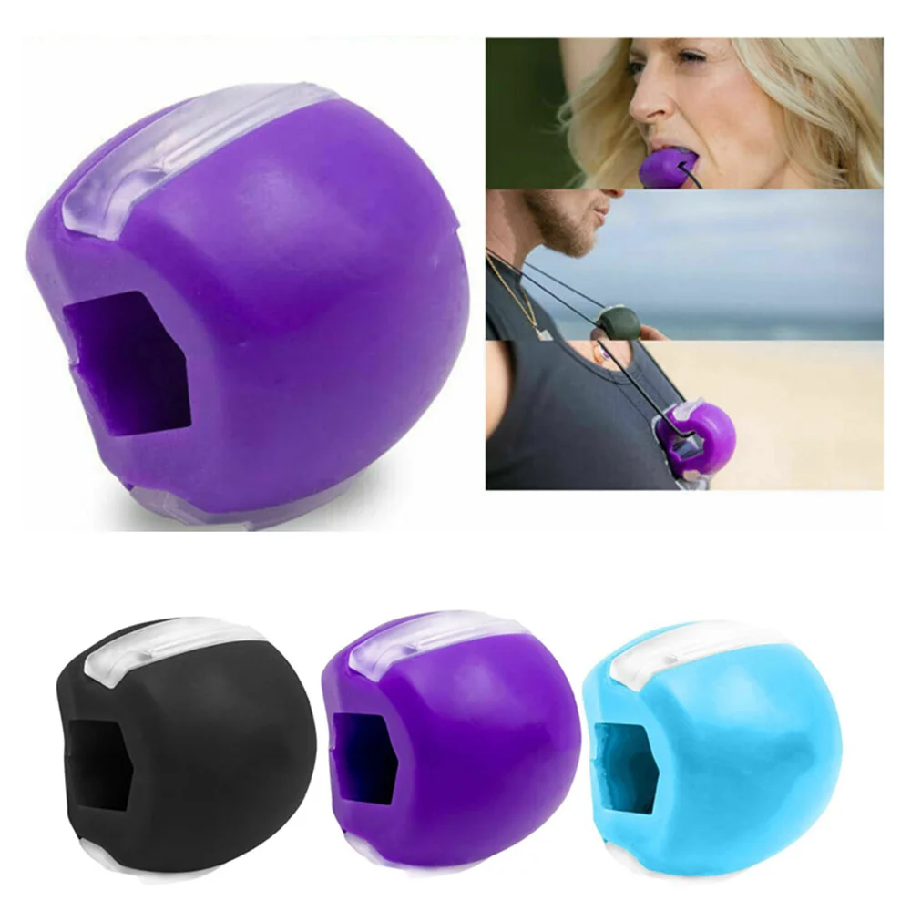 

1PCS Food Grade Silicone Jaw Line Neck Simulator Mandible Muscle Exercise Ball Firming Facial Texture Face-lifting Fitness Ball