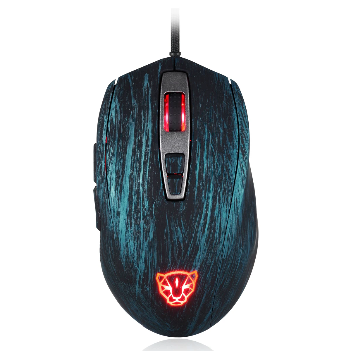 V60 Computer Gaming Mouse Wired 5000 DPI Ergonomic Design RGB Backlit Glowing Optical Game Mouse For PC Laptop