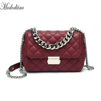 

Mododiino Diamond Lattice Shoulder Bag Women Chains Crossbody Bags Mini Ladies Bag Lock Female Bags Purse And Handbag DNV1348
