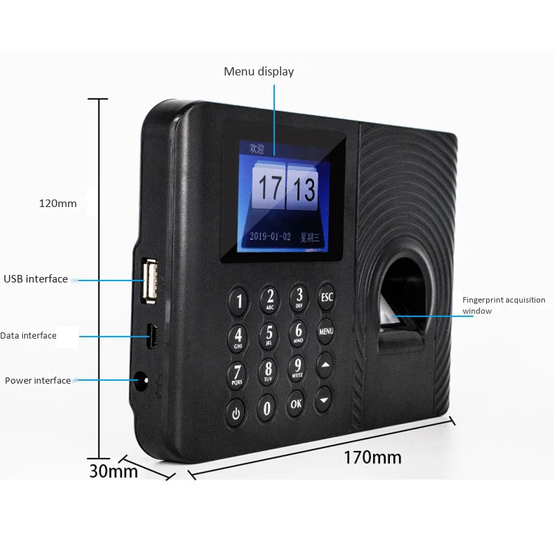HOT-A10 система распознавания времени отпечатков пальцев, часы, записывающее устройство, электронная машина(штепсельная Вилка европейского стандарта