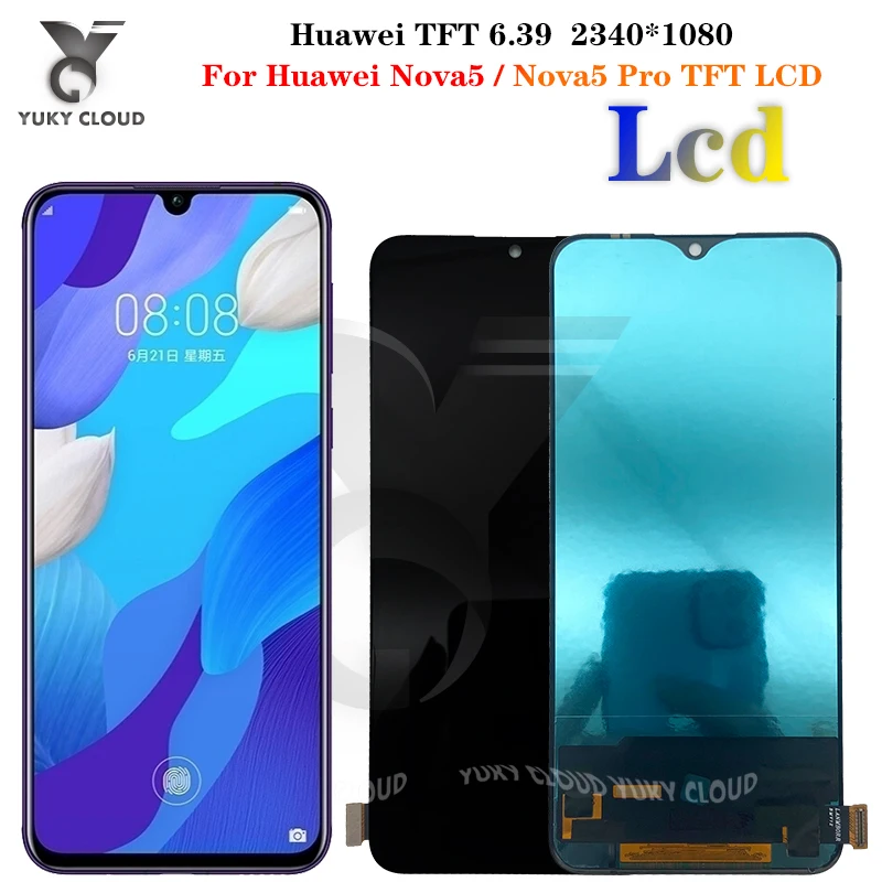ЖК дисплей TFT для Huawei Nova 5 / Pro сенсорный экран с дигитайзером в сборе замены