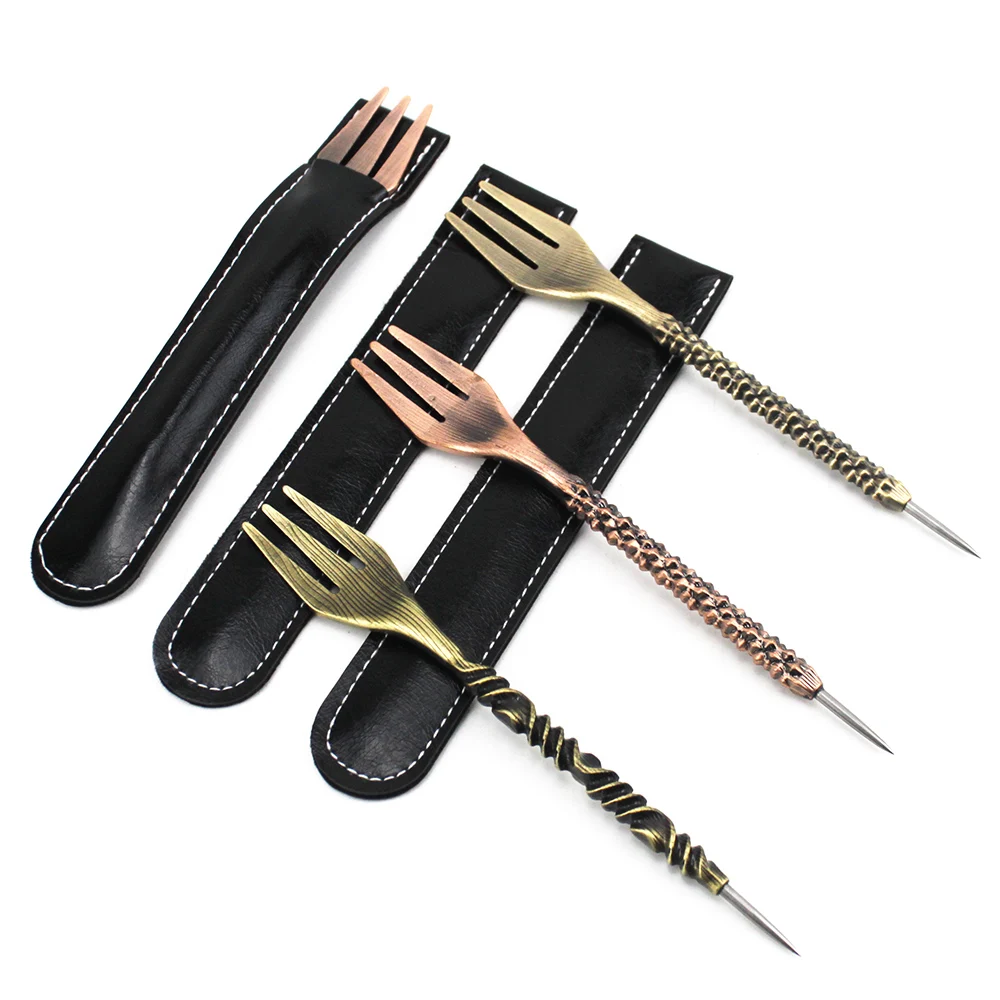 Retro Hookah Fork Mace Twist Shape Nargile Sheesha Narguile Chicha Cachimbas hookah Fork Shisha Accessories Tool