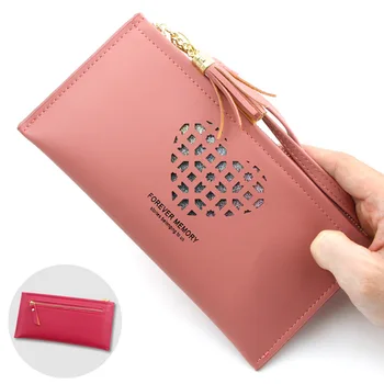 

2020 new fashion simple ladies wallet female clutch bag long ultra-thin large capacity multi-card student wallet