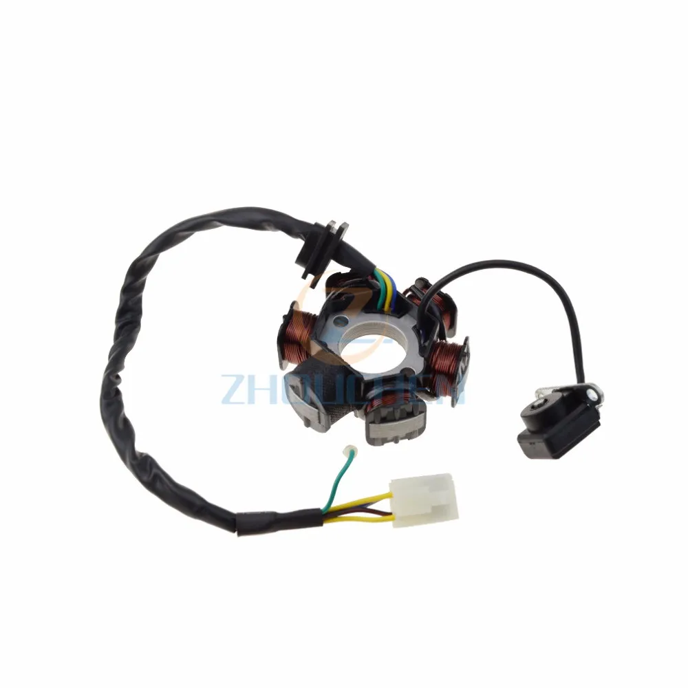 6-Coil МАГНЕТО СТАТОР генератор зажигания для GY6 50cc 70cc 90cc 110cc 125cc Мопед ATV Dirt Bike полная волна катушка